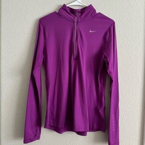 Purple Nike Dri Fit Quarter Zip